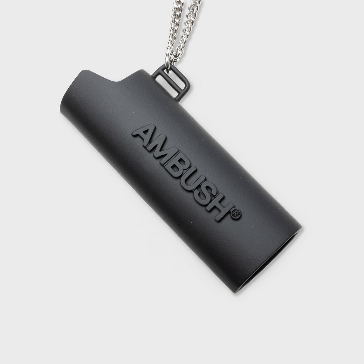 Logo Lighter Case Necklace L - Black/No Color