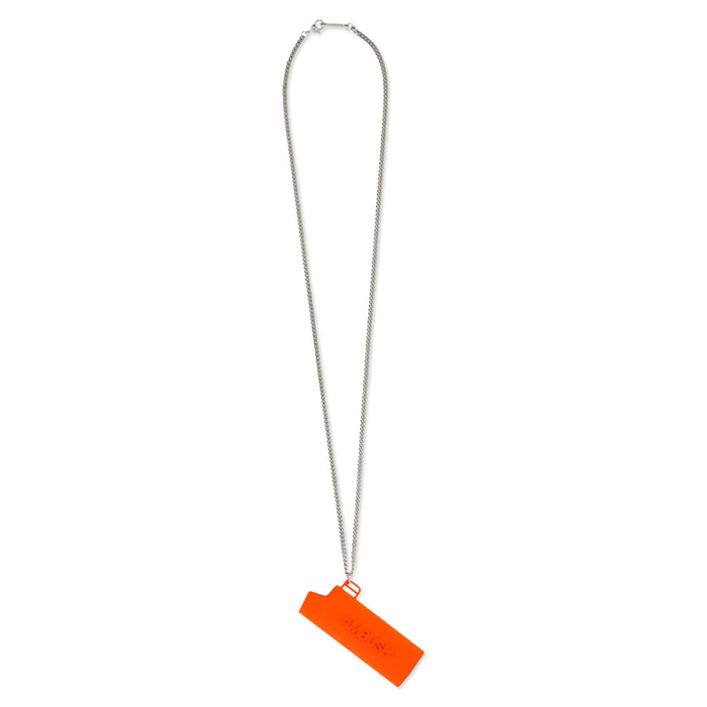 Logo Lighter Case Necklace L - Orange/No Color