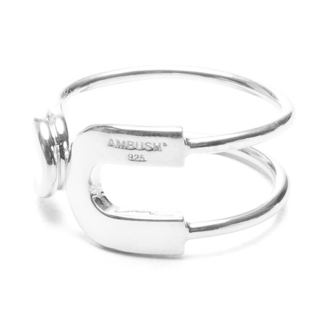Safety Pin Ring - Silver