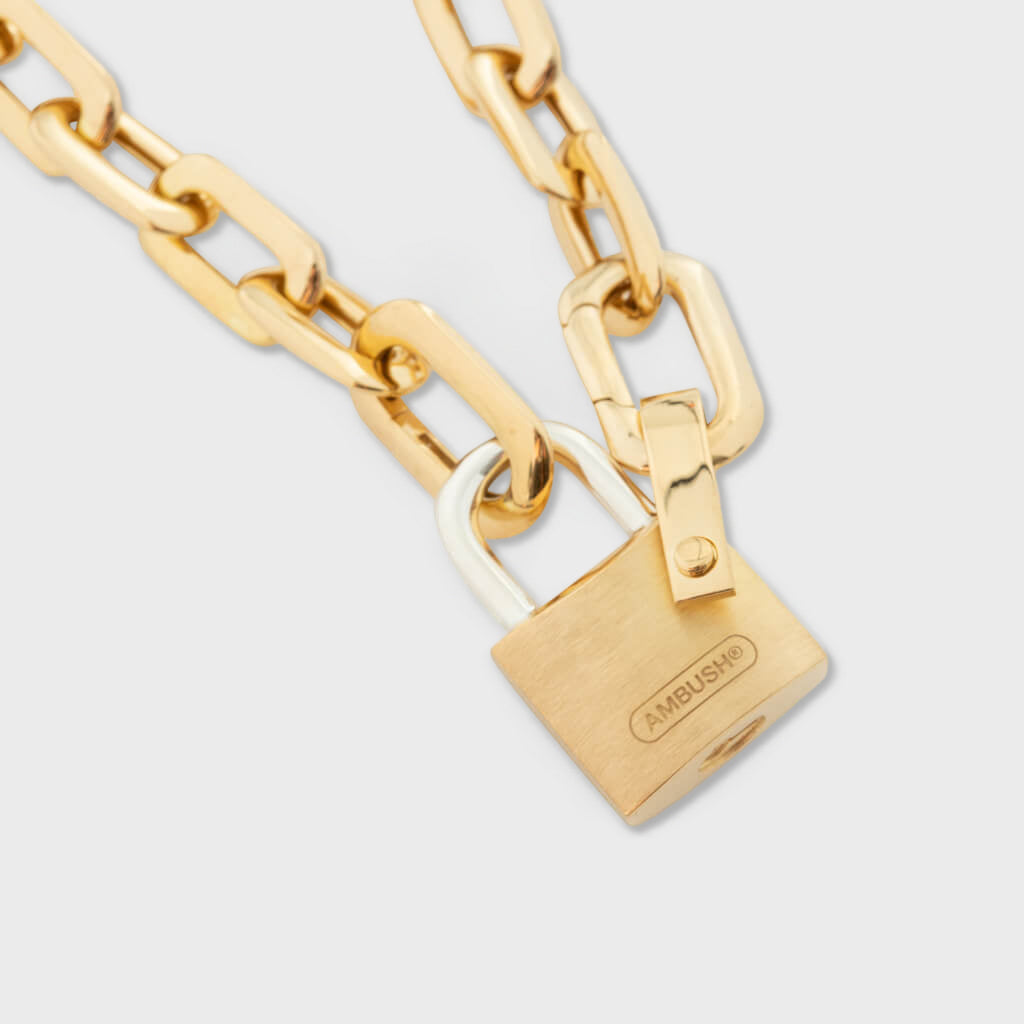 Small Padlock Chain Bracelet - Gold/Gold