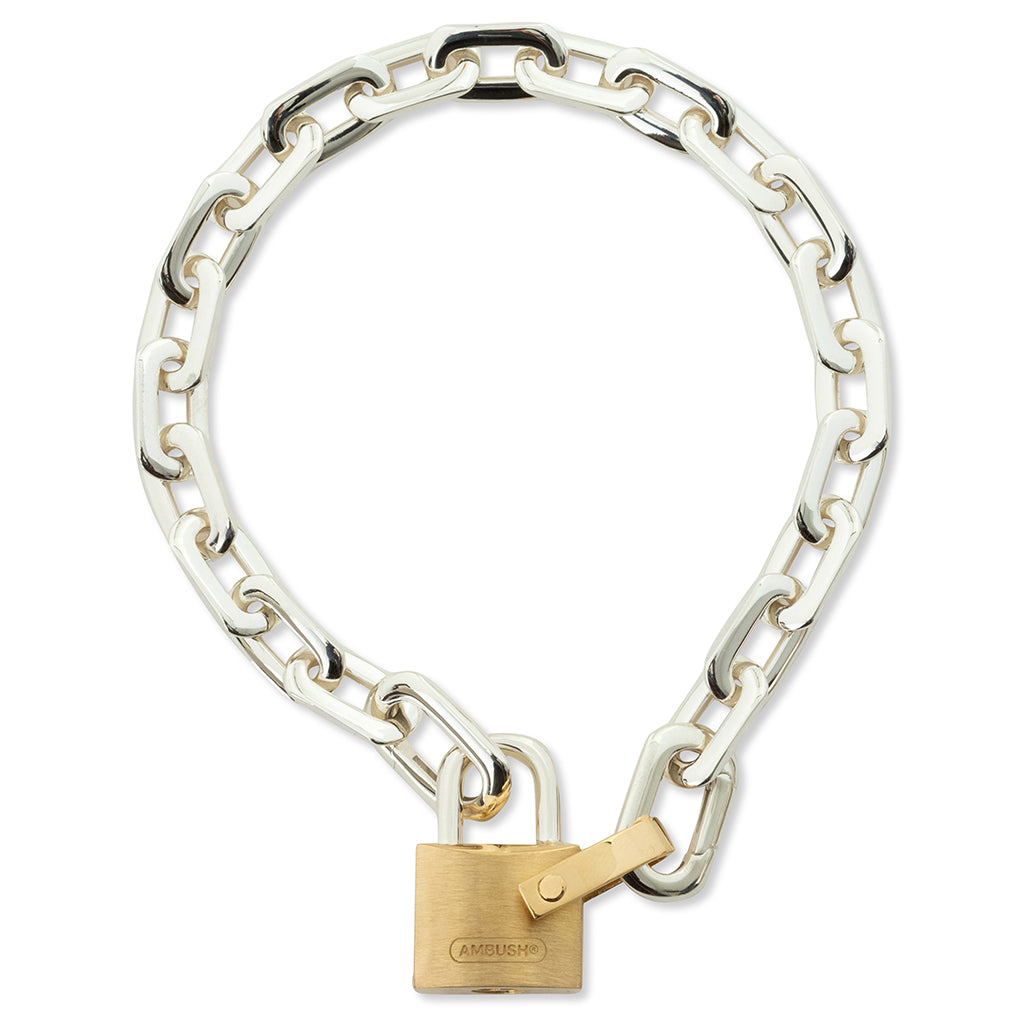 Small Padlock Chain Bracelet - Silver/Gold