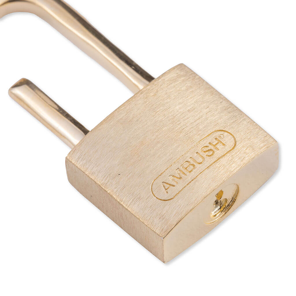 Small Padlock Earring - Gold