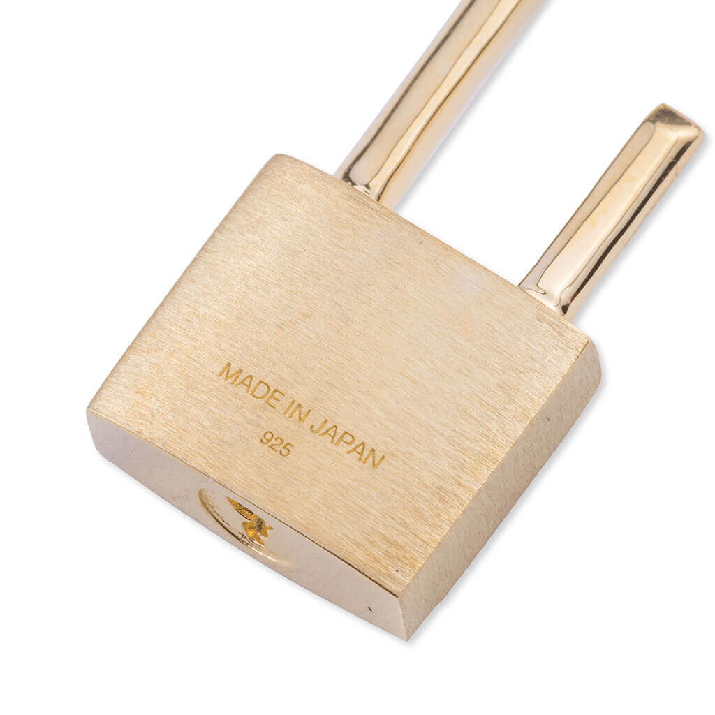 Small Padlock Earring - Gold