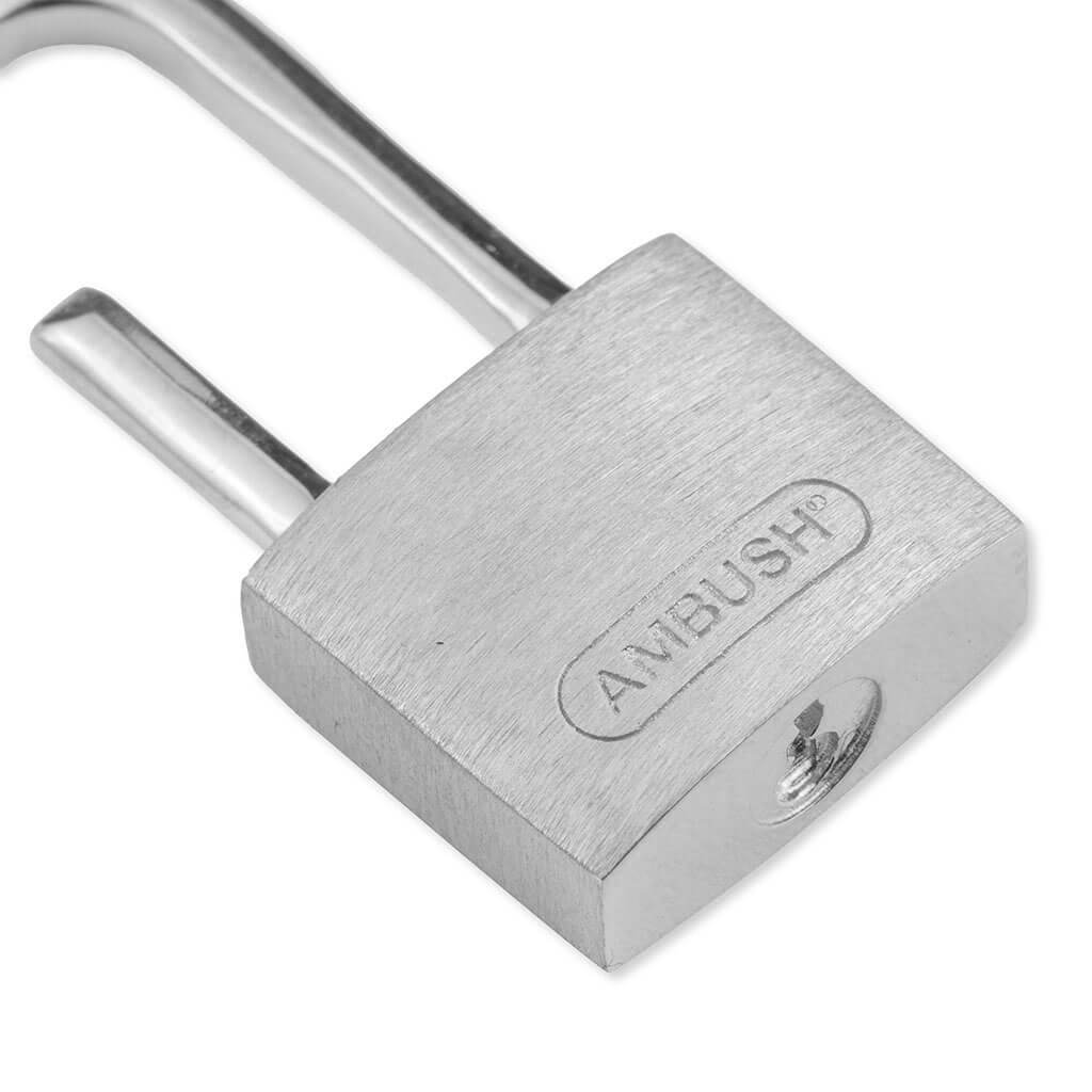 Small Padlock Earring - Silver