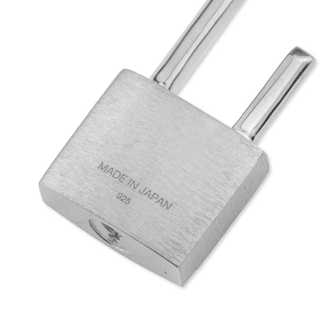 Small Padlock Earring - Silver