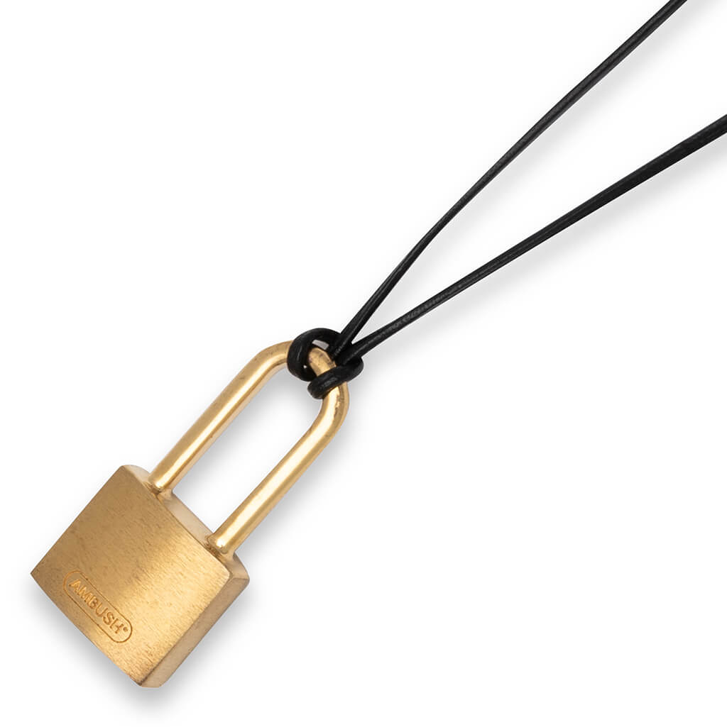 Small Padlock Necklace - Gold