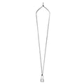 Small Padlock Necklace - Silver