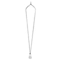 Small Padlock Necklace - Silver