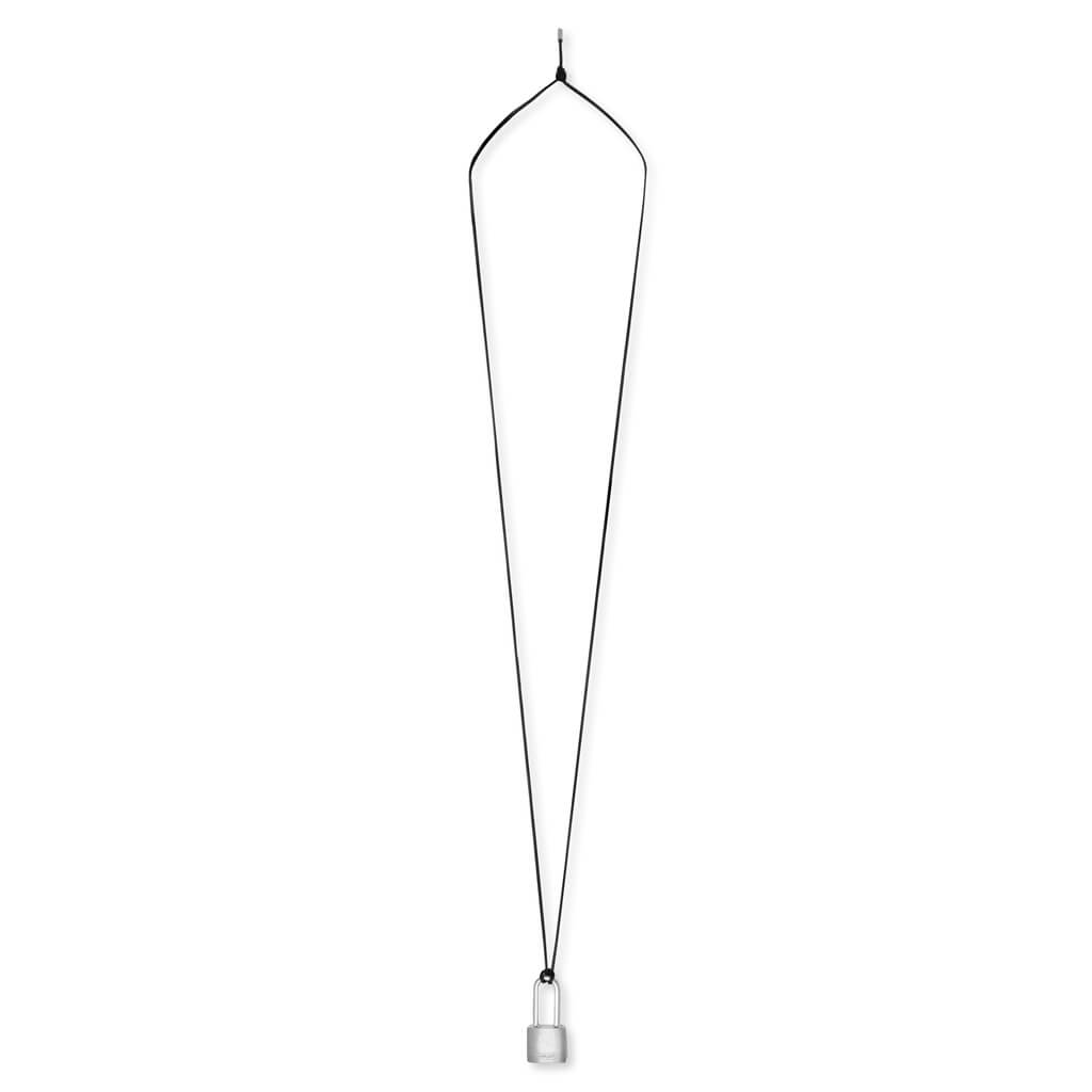 Small Padlock Necklace - Silver
