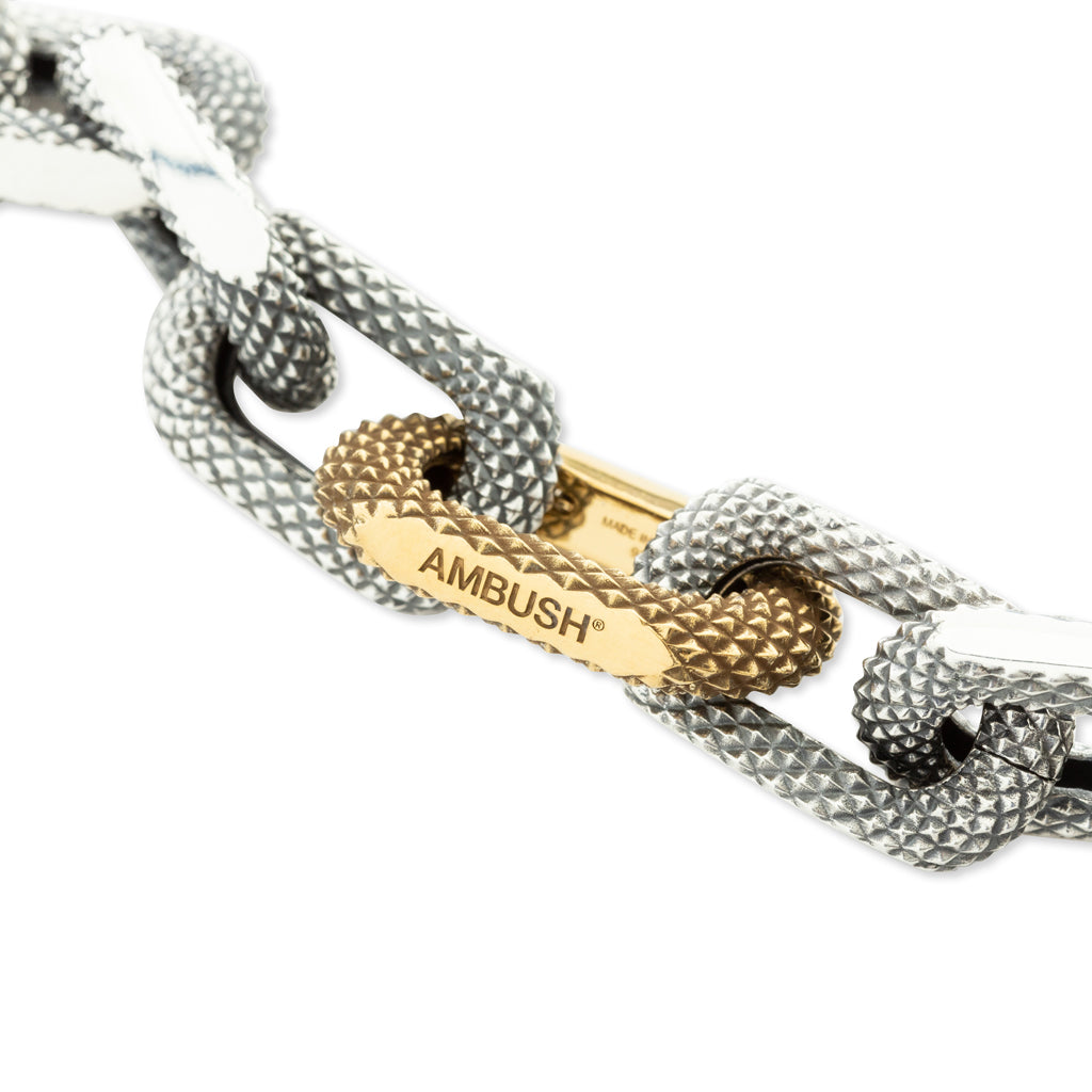 Texture Chain Necklace - Silver