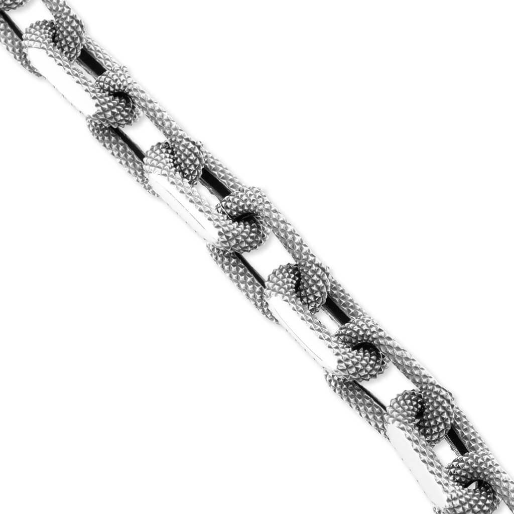 Textured Chain Bracelet - Silver