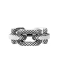 Textured Chain Ring - Silver