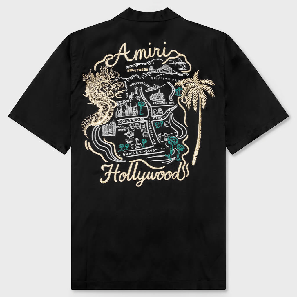 Amiri Dragon Camp Shirt - Black