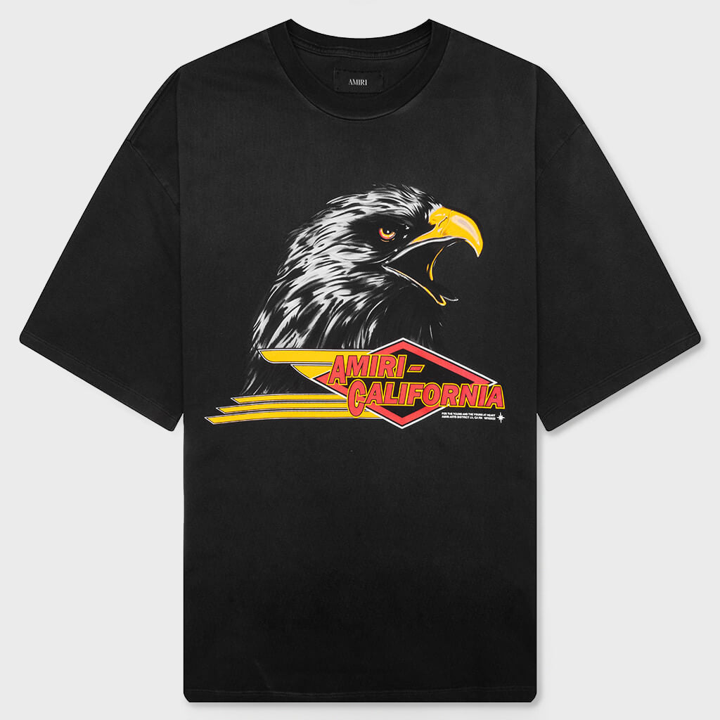 Amiri Eagle Oversized Tee - Black