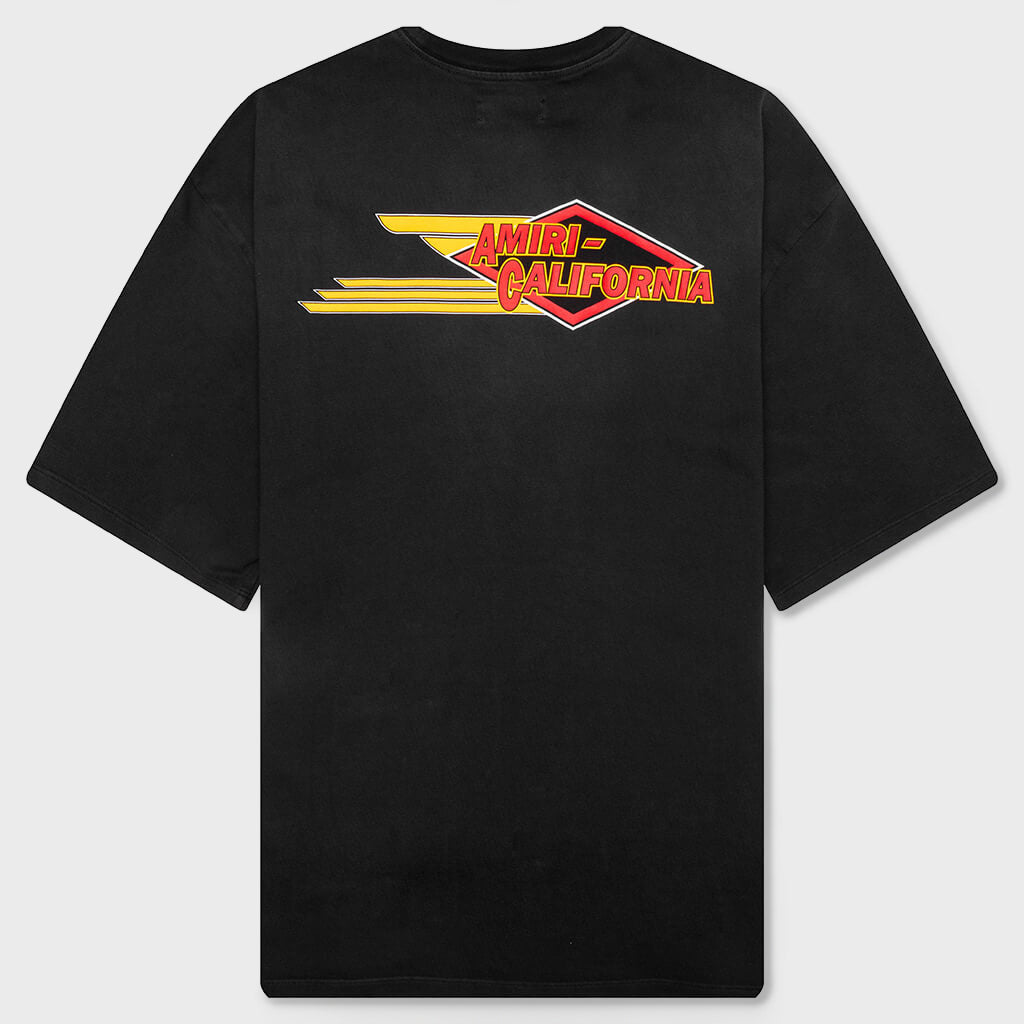Amiri Eagle Oversized Tee - Black