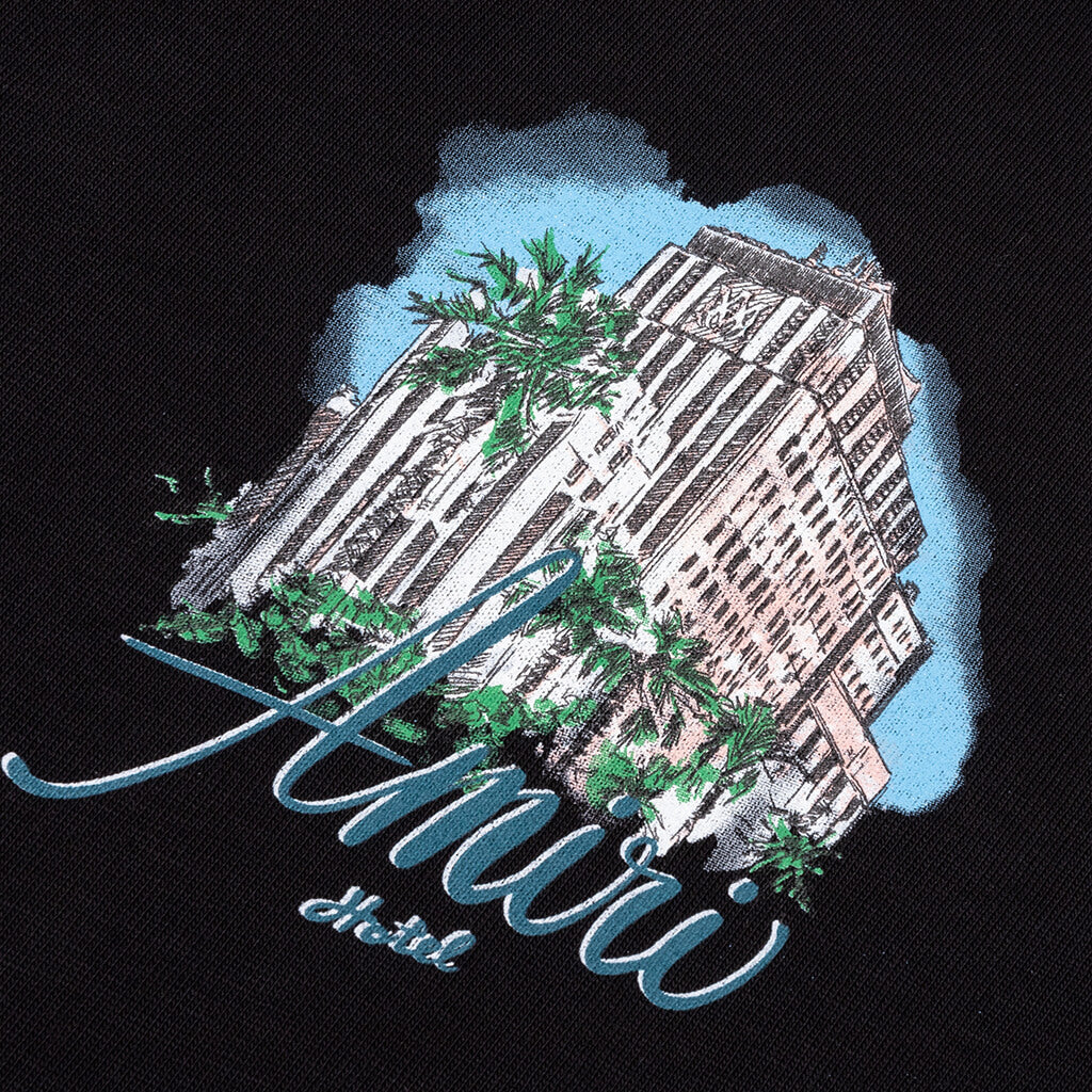 Amiri Hotel Oversized Tee - Black