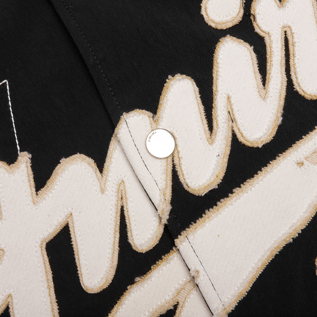 Shrunken Bomber - Black/Alabaster