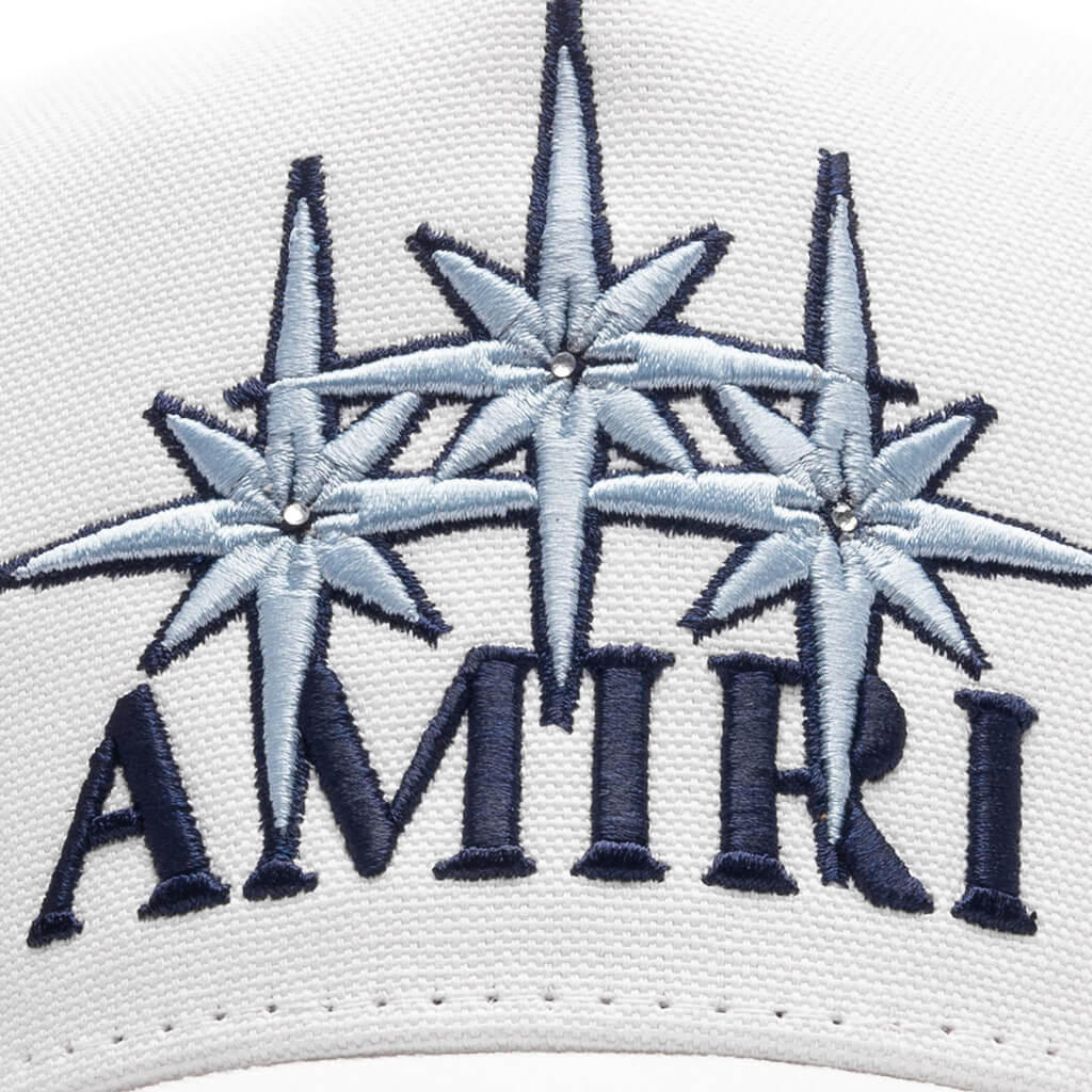 Amiri Starburst Canvas Hat - Ivory