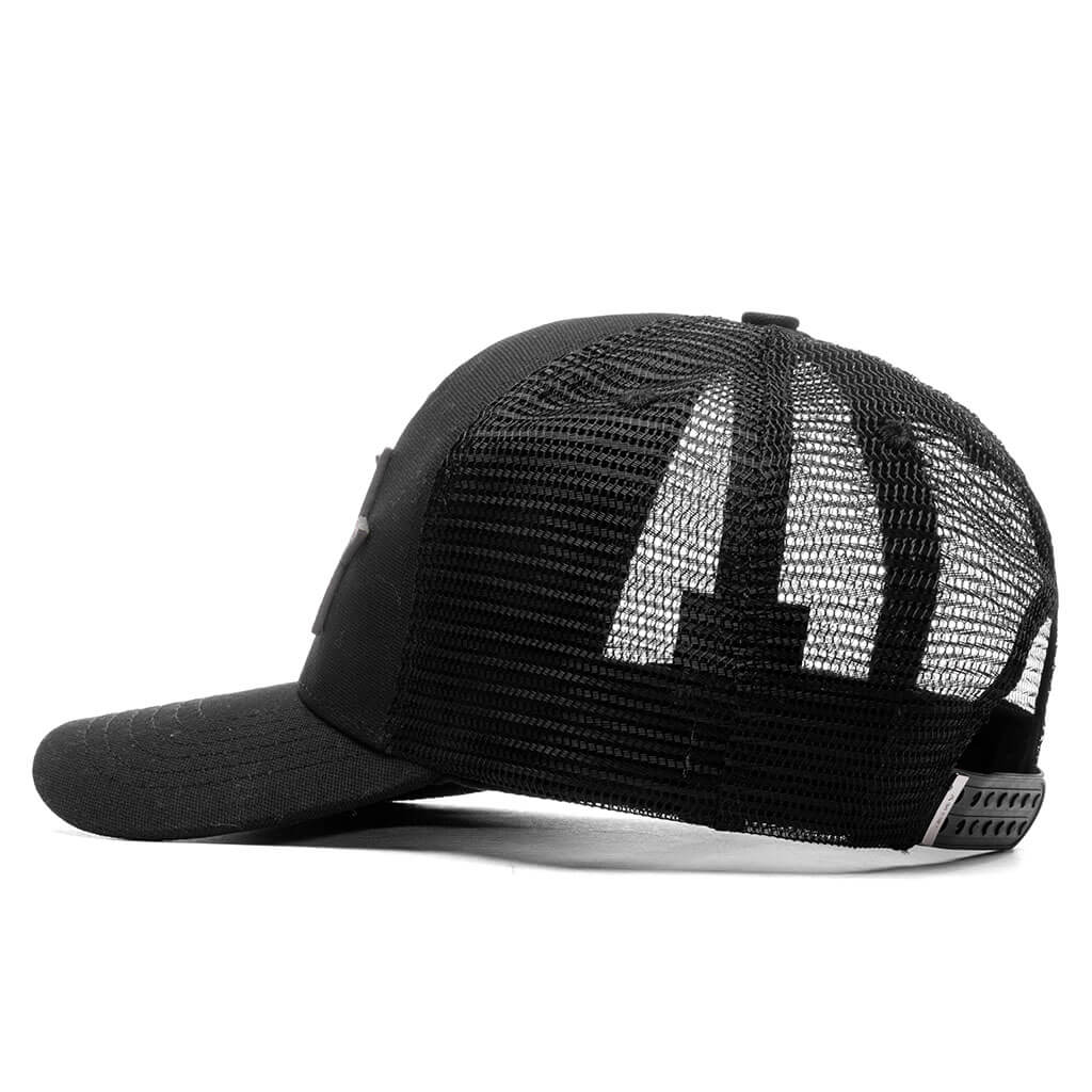 Three Star Trucker Hat - Black/Camo