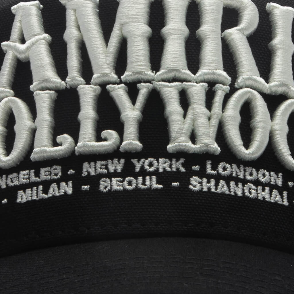Amiri Hollywood Trucker Hat - Black