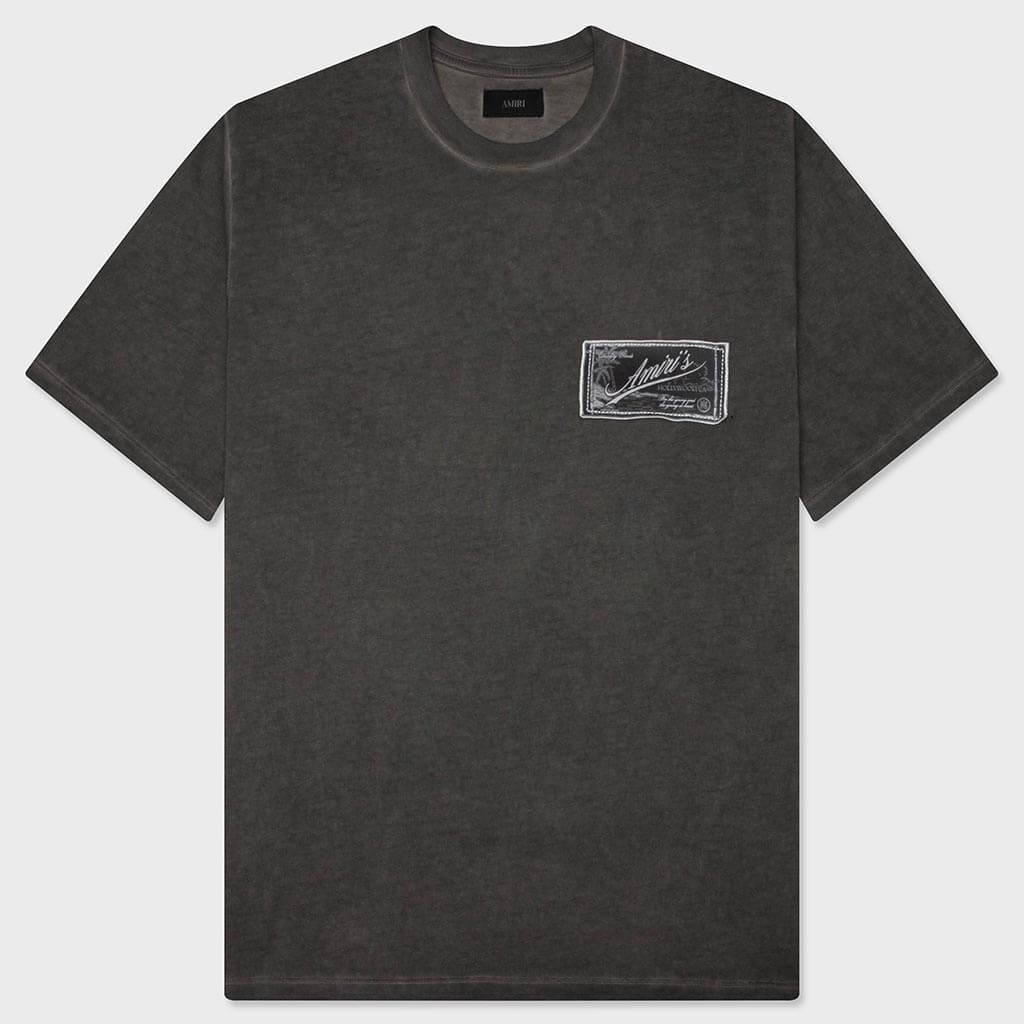 Amiri Quality Goods Label Tee - Black
