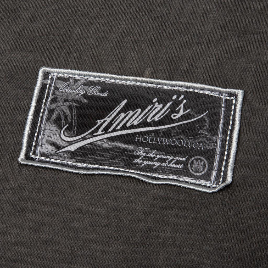 Amiri Quality Goods Label Tee - Black
