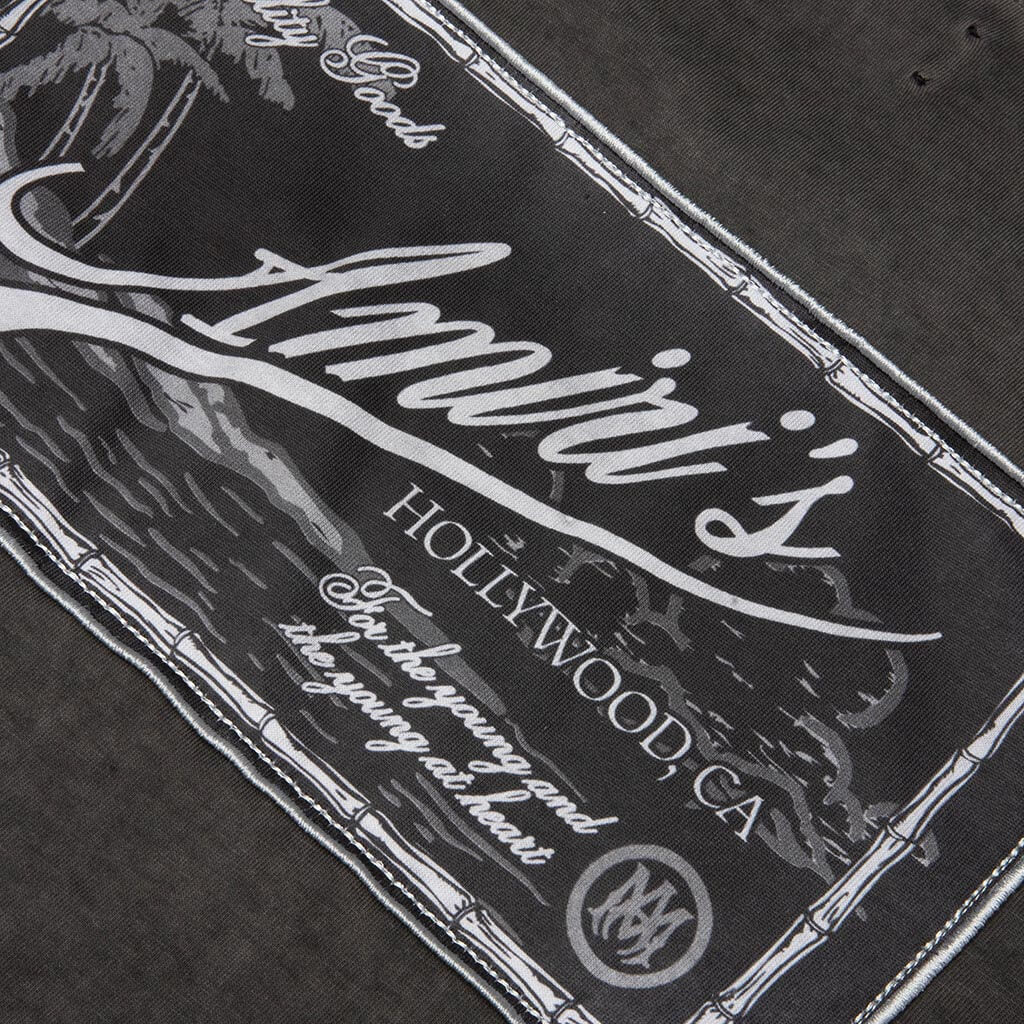 Amiri Quality Goods Label Tee - Black