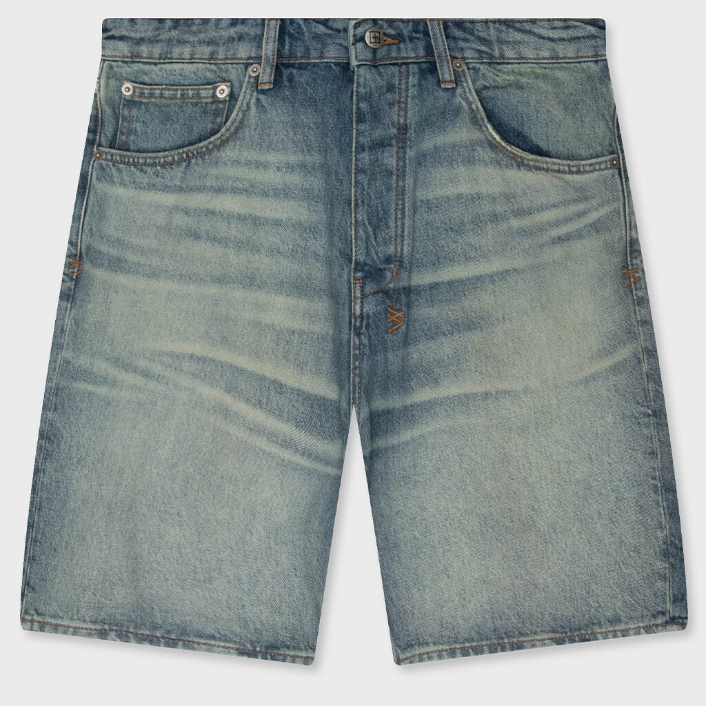 Anti K Denim Short - Portland Blue