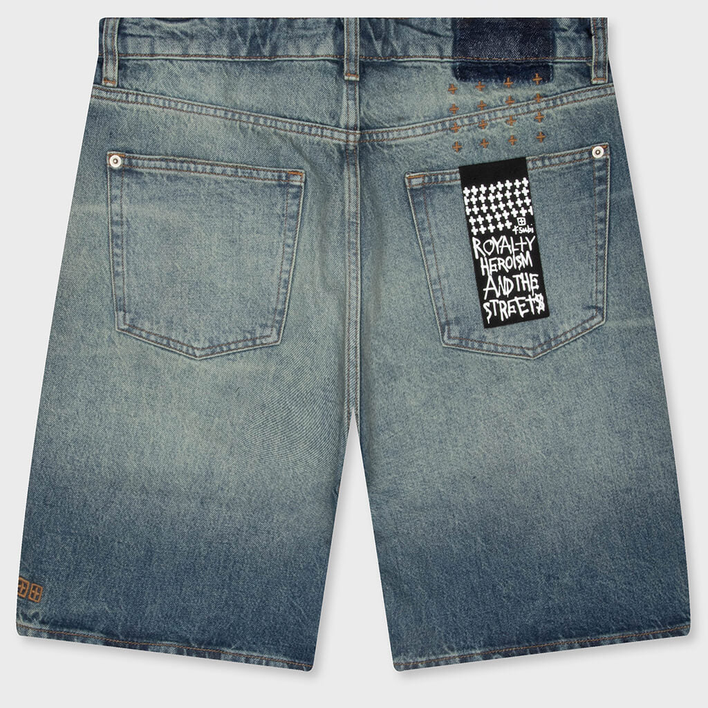 Anti K Denim Short - Portland Blue