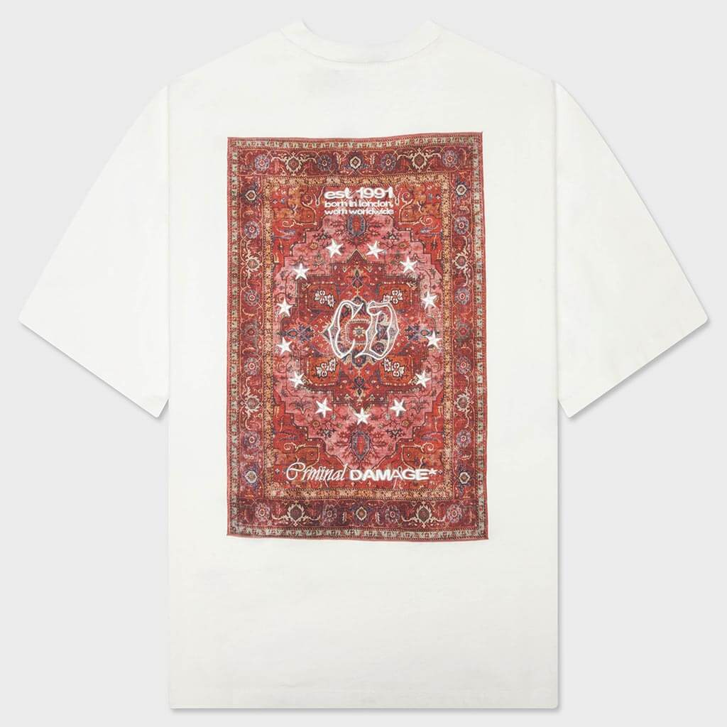 Antique Rug T-Shirt - White