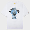 Ape Shall Never Kill Ape College Relaxed Fit Tee - White