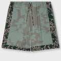 Archive Floral Border Piperi M.W. Shorts - Petrol