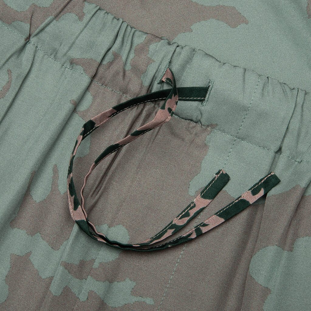 Archive Floral Border Piperi M.W. Shorts - Petrol