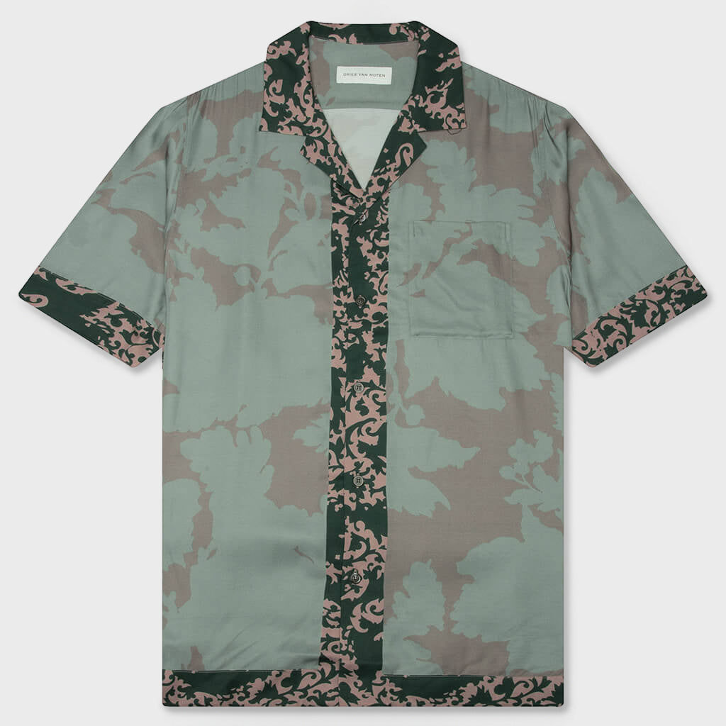 Archive Floral Carltone M.W. Shirt - Petrol