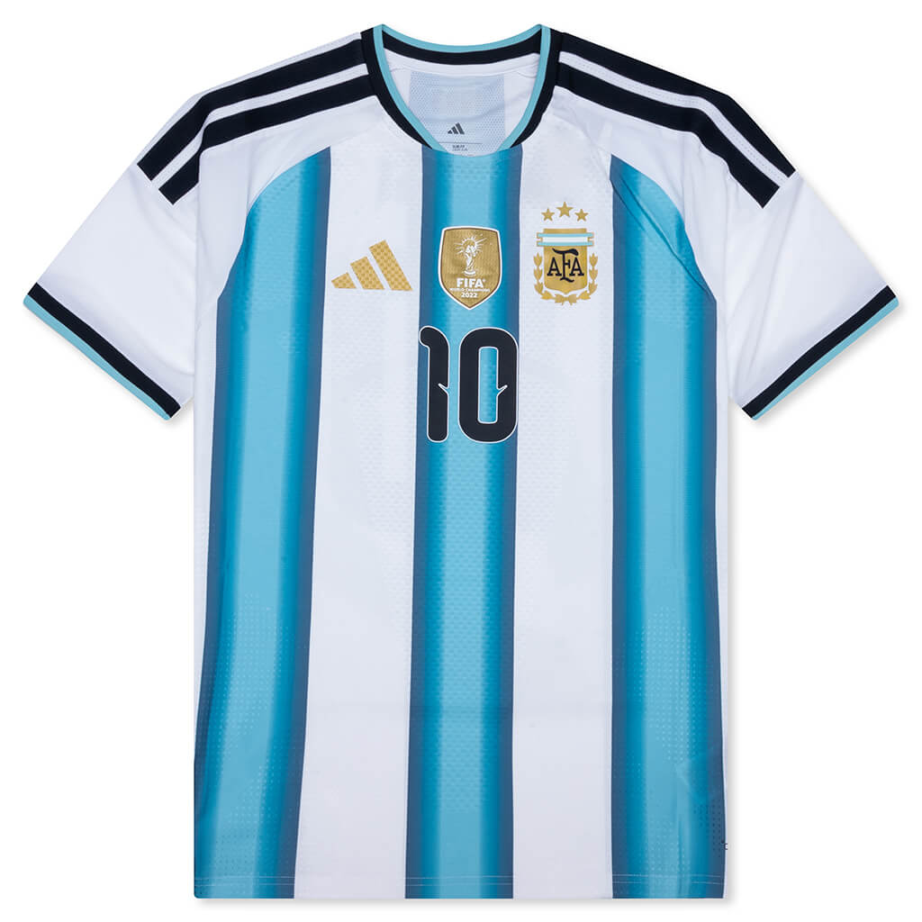 Argentina 26 Messi Home Authentic Jersey - White