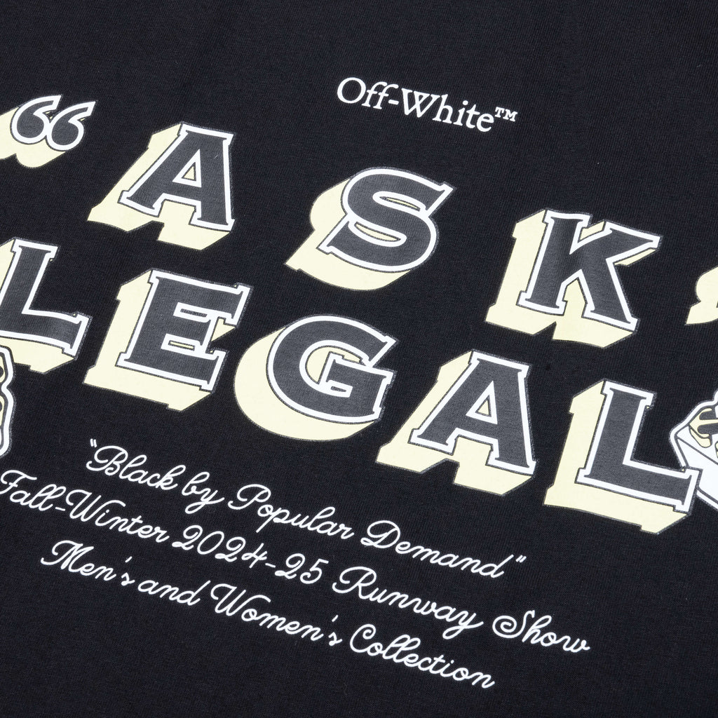 Arr Ask Legal Skate S/S Tee - Black/White