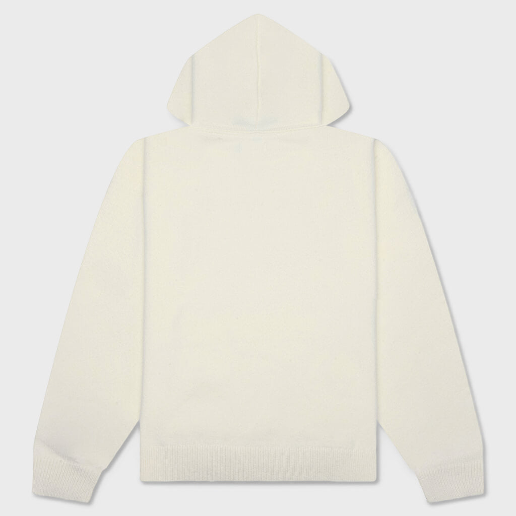 Art Knit Hoodie - Bone