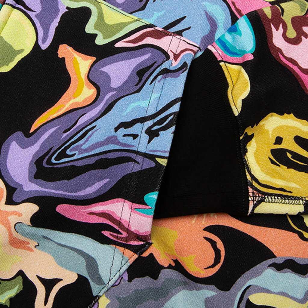 Art Camo Shark Full Zip Hoodie - Black