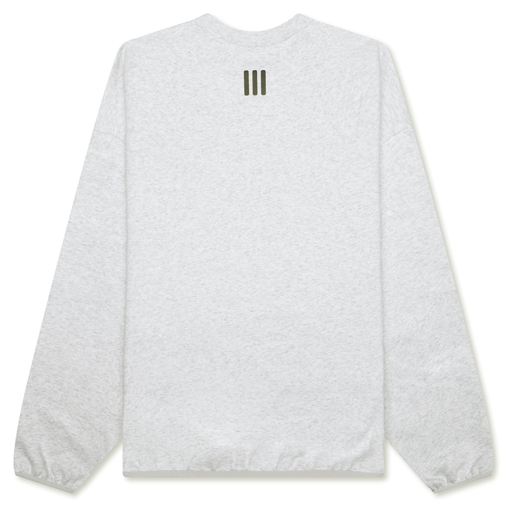 Cotton Fleece Crewneck - Light Heather Grey