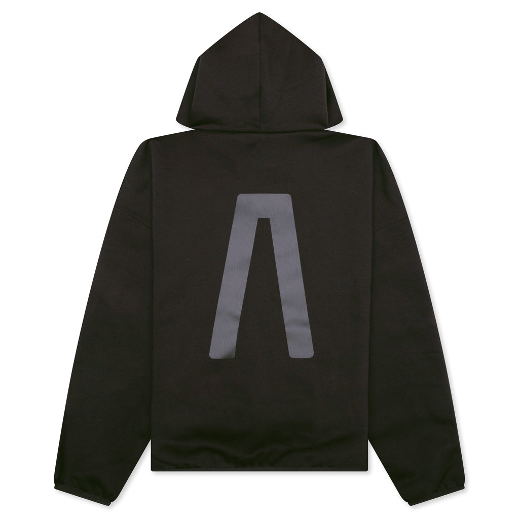 Cotton Fleece Hoodie - Night Brown