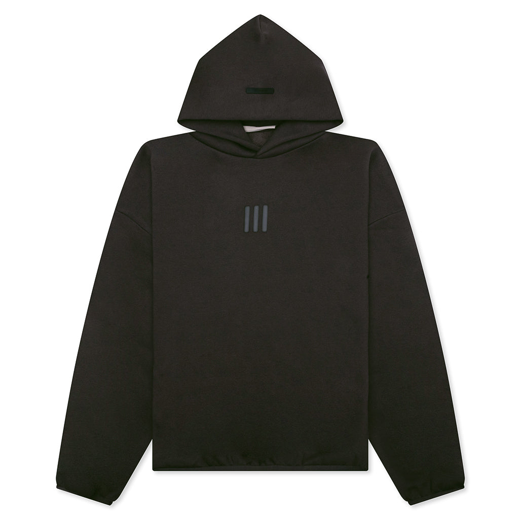 Cotton Fleece Hoodie - Night Brown