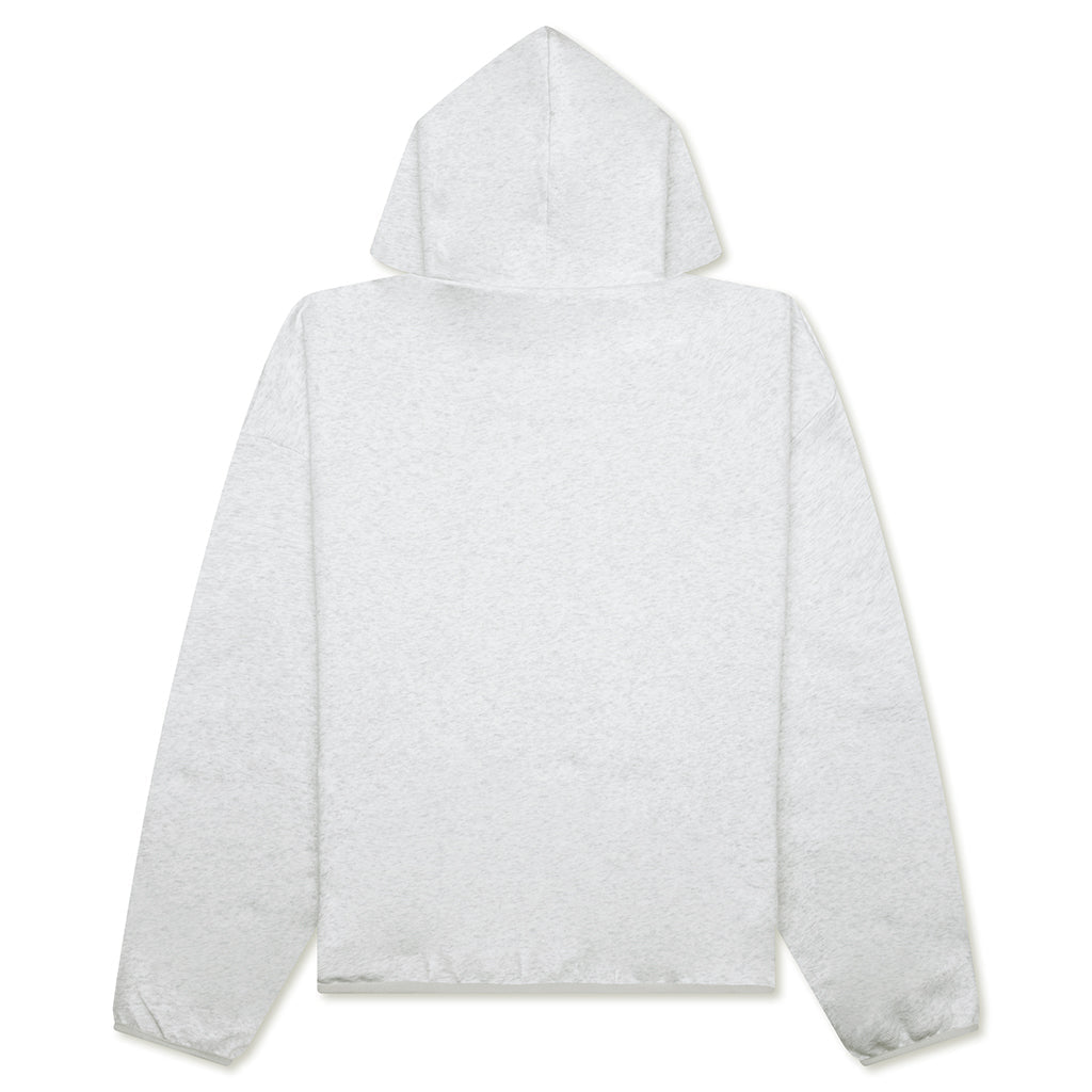 Cotton Fleece Hoodie - Light Heather Grey