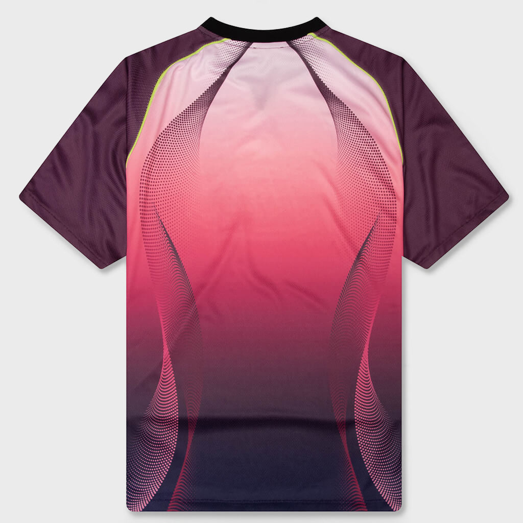 Gradient S/S Football Top - Aubergine