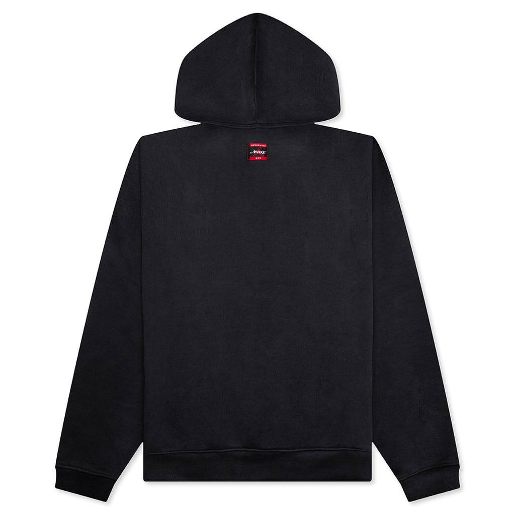 Fleece Hoodie - Black/Sail/University Red