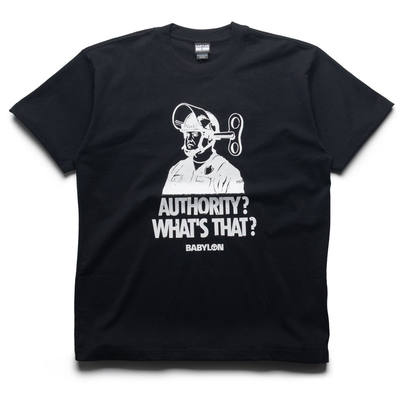 Babylon What's Authority Tee - Jet Black