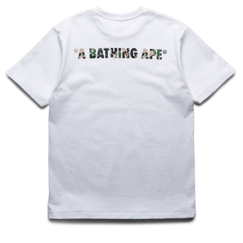 A Bathing Ape ABC Camo One Point Tee - White/Green