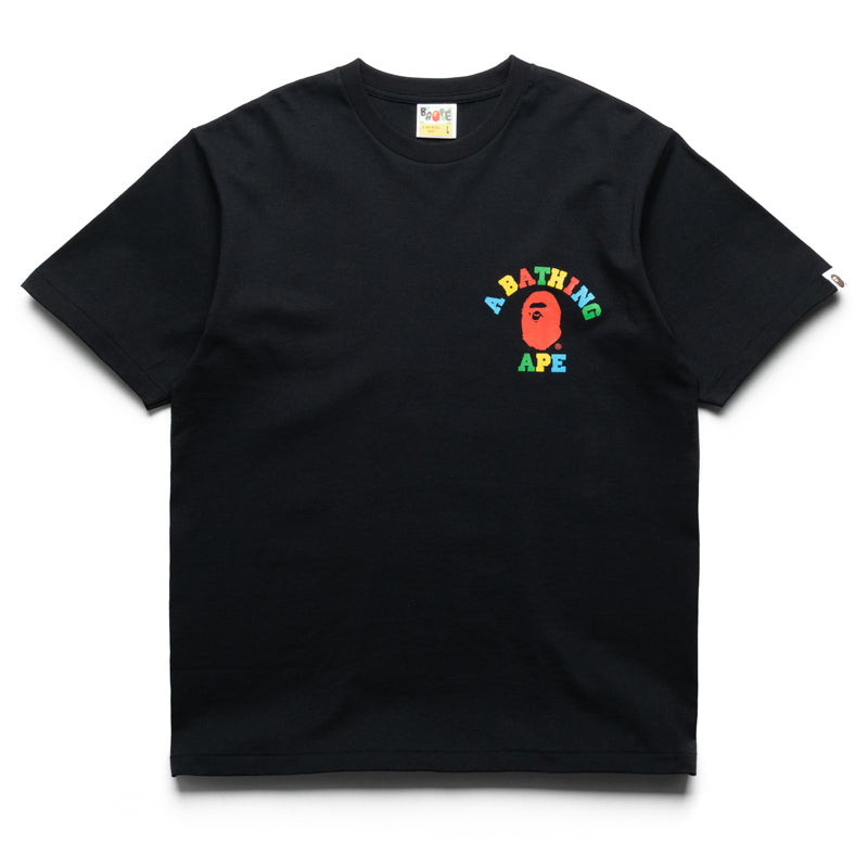 A Bathing Ape Colors College ATS Tee - Black