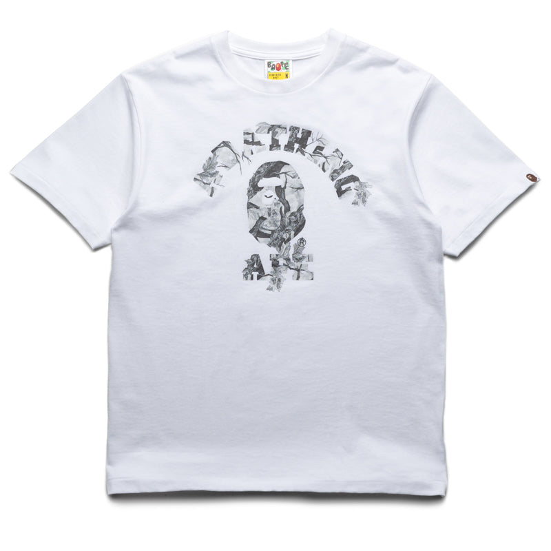 A Bathing Ape Tree Edge Camo College Tee - White/White