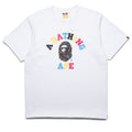 A Bathing Ape Neon Camo College Tee - White