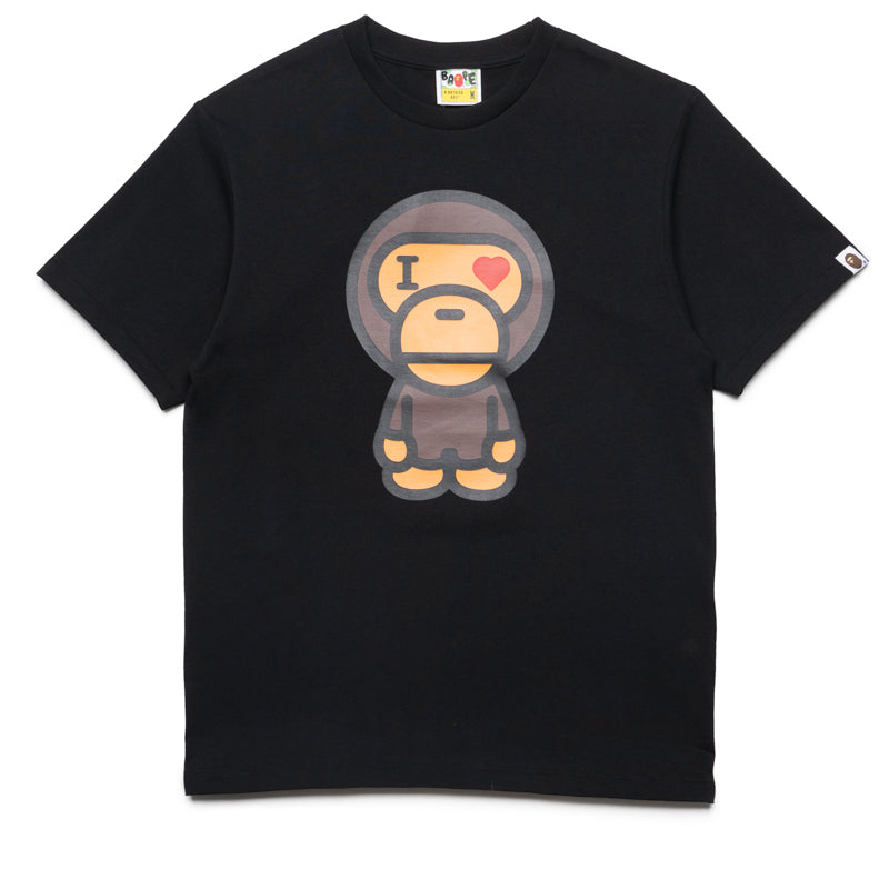 A Bathing Ape Heart Baby Milo Tee - Black